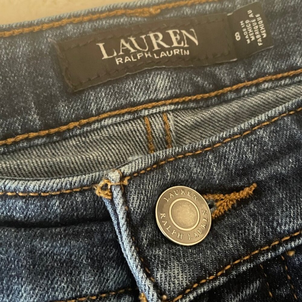 Lauren Ralph Lauren Denim Blue Straight Leg Jeans Size 8